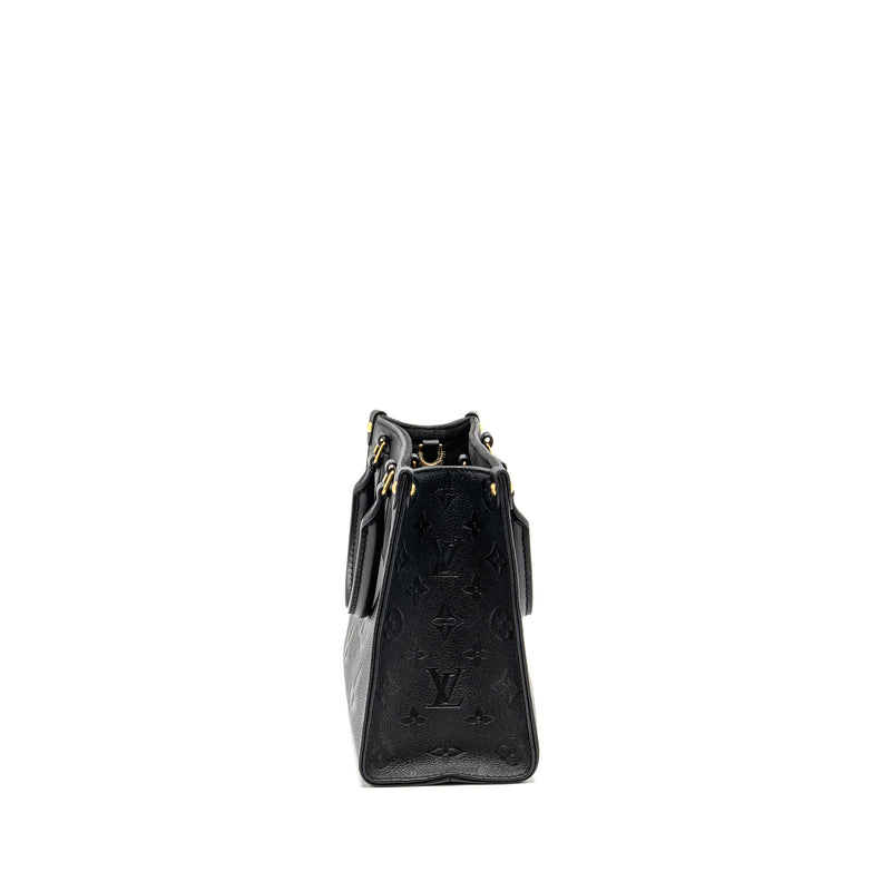 Louis Vuitton Onthego Pm Monogram Empreinte Leather Black GHW
