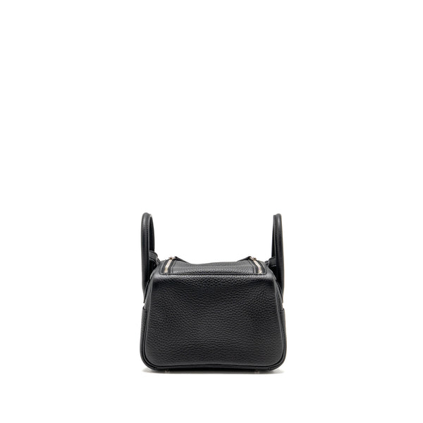 Hermes Mini Lindy II Clemence Black SHW Stamp K