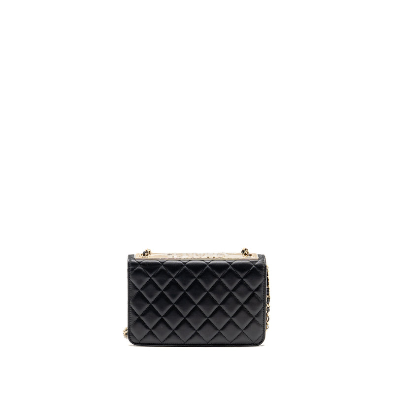 Chanel Trendy CC Wallet on Chain Lambskin Black LGHW (Microchip)