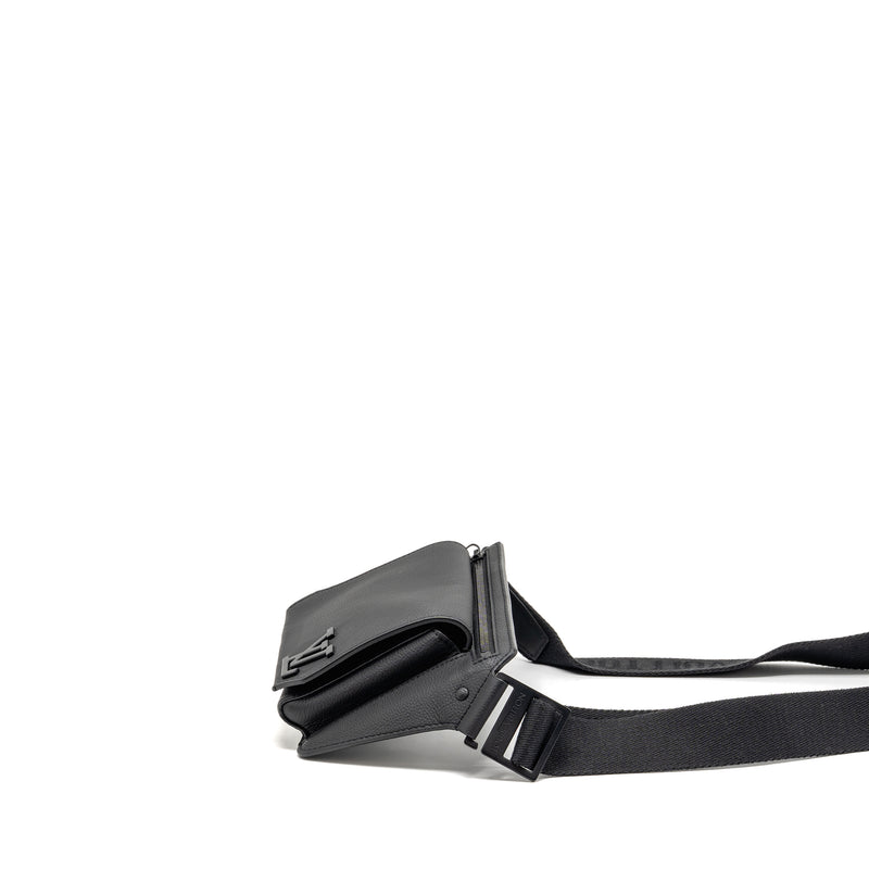 Louis Vuitton Aerogram Takeoff Sling Black Grained Calfskin Black Hardware