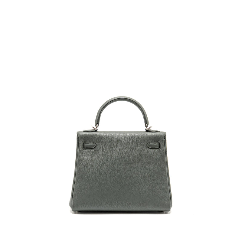 Hermes Kelly 25 Togo Vert Amande SHW Stamp U