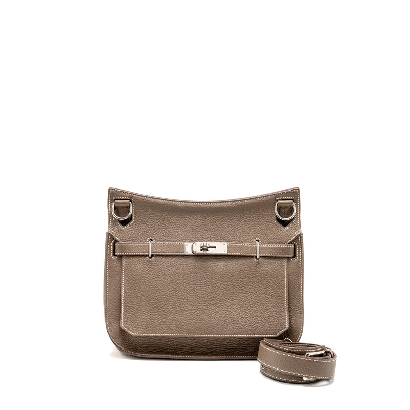 Hermes Jypsiere 28 clemence etoupe SHW stamp square Q