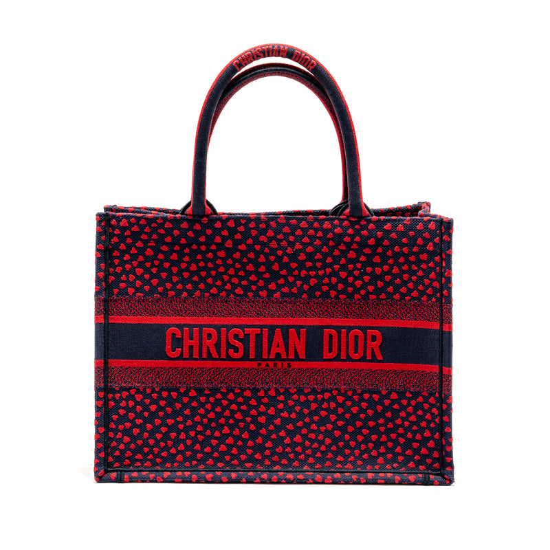 Dior Medium Dior book tote I love Paris canvas red / navy