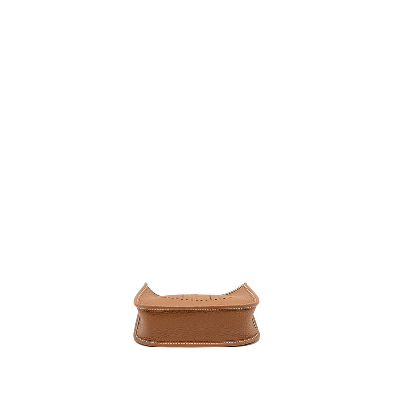 Hermes Mini Evelyne Clemence Gold GHW Stamp K