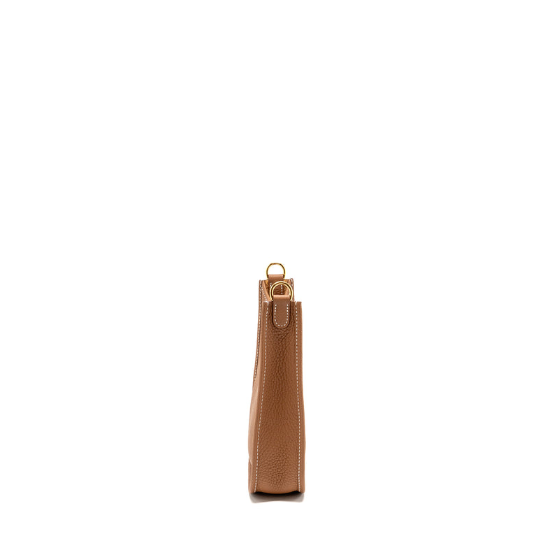 Hermes Mini Evelyne Clemence Gold GHW Stamp K