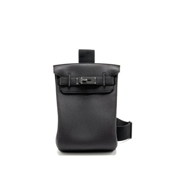 Hermes Hac A Dos PM Backpack Togo SO Black Stamp K