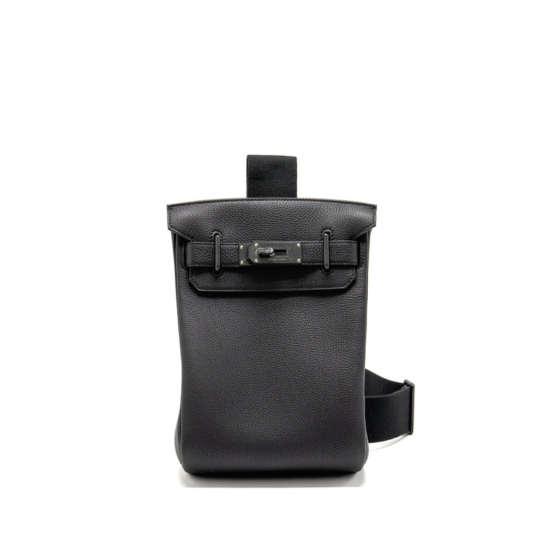 Hermes Hac A Dos PM Backpack Togo SO Black Stamp K