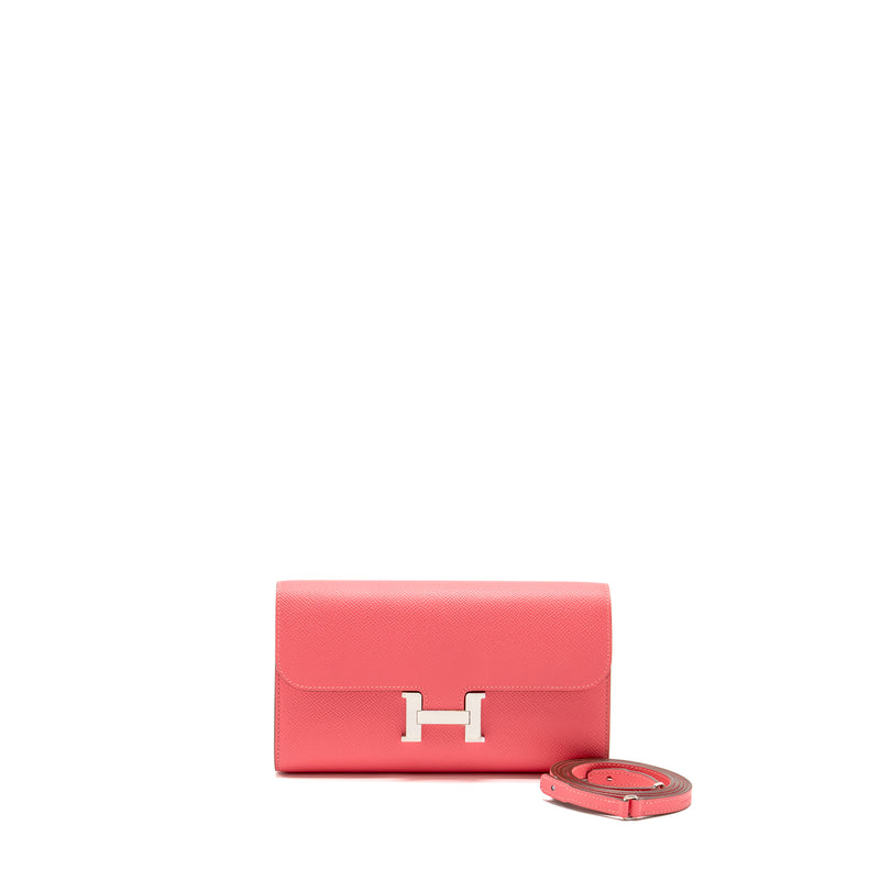 Hermes Constance to Go Epsom Rose Azalee SHW Stamp W