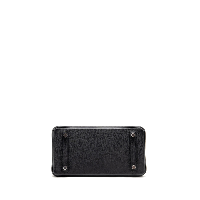 Hermes Birkin 25 Togo Black SHW Stamp K