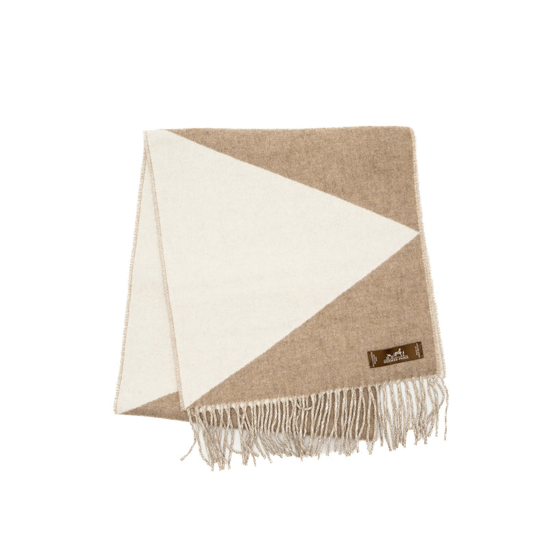 Hermes Cashmere Scarf Beige/Cream