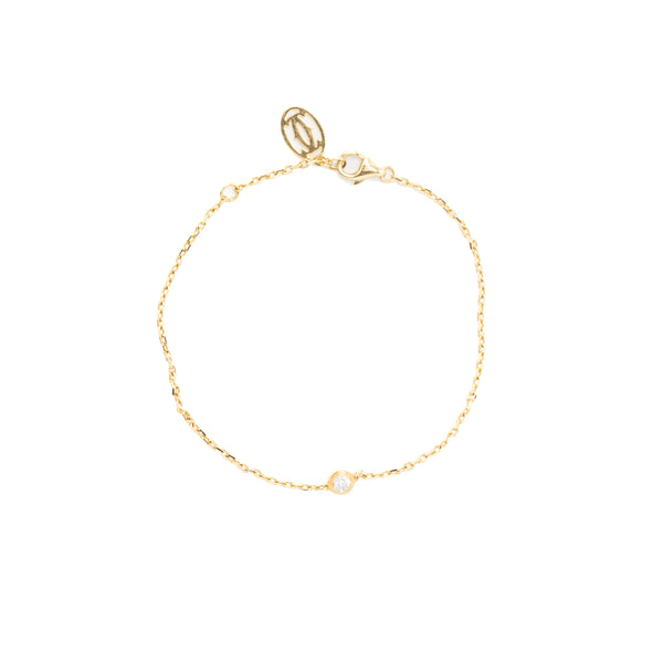 CARTIER D'AMOUR BRACELET, SMALL MODEL YELLOW GOLD