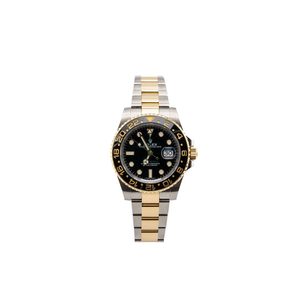 Rolex GMT Master II 40MM Oystersteel / Yellow Gold Black Dial M116713LN-78203