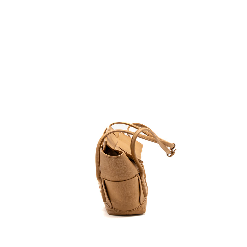 Bottega Veneta Small Arco Bag Calfskin Wood GHW