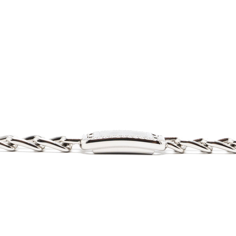 Hermes Nantucket watch, Small model, 29 mm diamond-set aventurine dial, steel bracelet