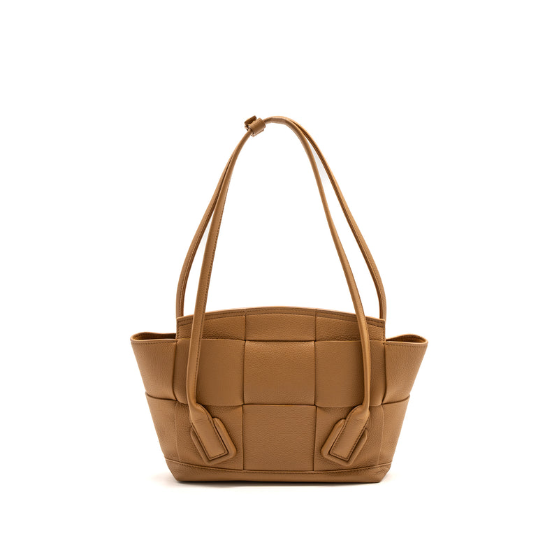 Bottega Veneta Small Arco Bag Calfskin Wood GHW