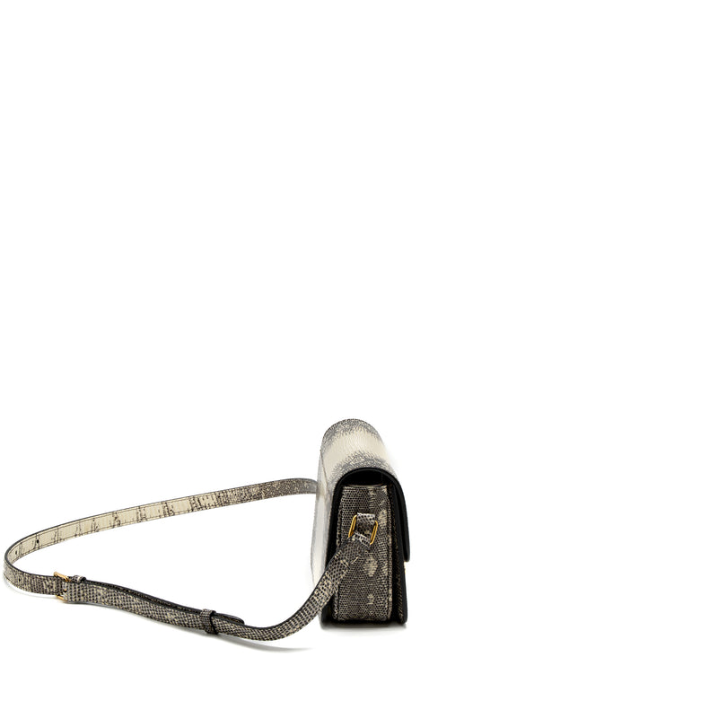 Celine Teen Triomphe Bag Lizard Natural Colour GHW
