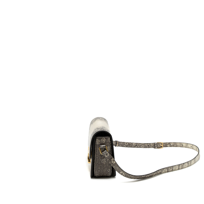 Celine Teen Triomphe Bag Lizard Natural Colour GHW