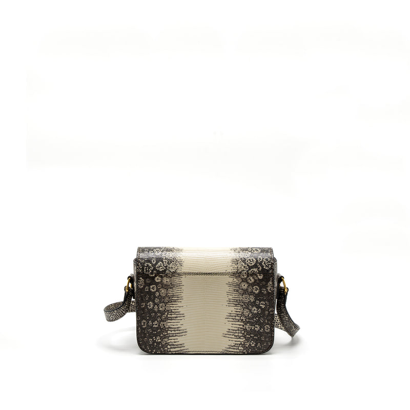 Celine Teen Triomphe Bag Lizard Natural Colour GHW
