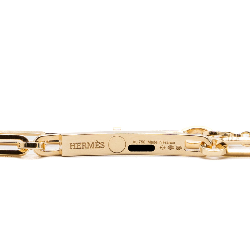 Buy HERMES Bracelet in 18kt Yellow Gold and Diamonds Rigid Opening Online  in India 