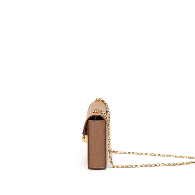 Hermes Mini Verrou Chevre Mysore 2J Quebracho LGHW Stamp U