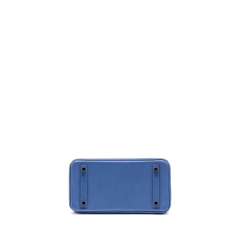 Hermes Birkin 25 Swift Blue Brighton GHW stamp C