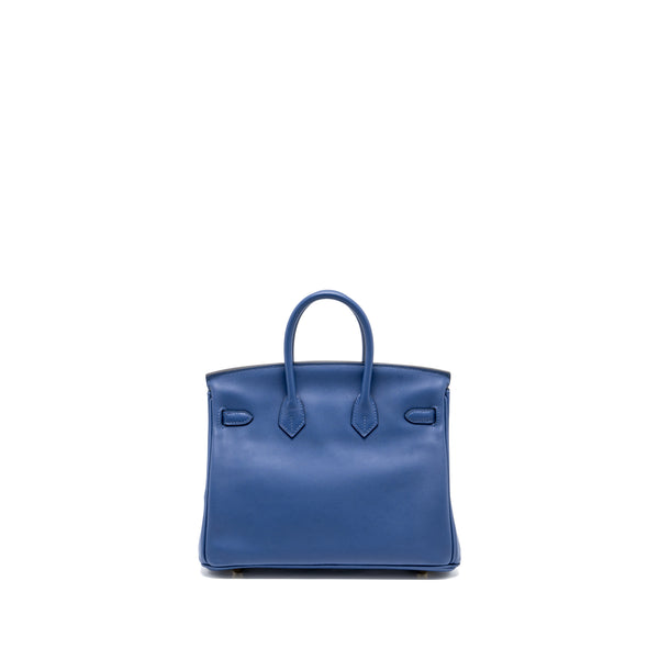 Hermes Birkin 25 Swift Blue Brighton GHW stamp C