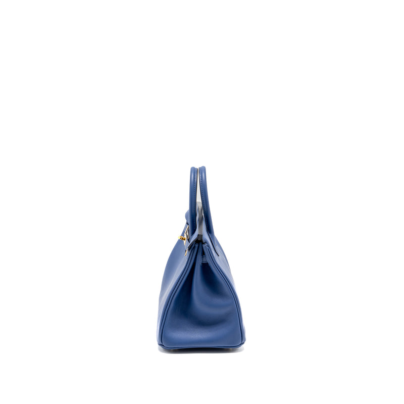 Hermes Birkin 25 Swift Blue Brighton GHW stamp C