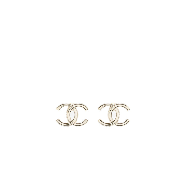 Chanel 23B CC logo with crystal earrings LGHW