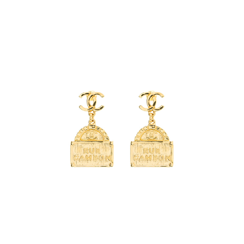 Chanel deals tag earrings