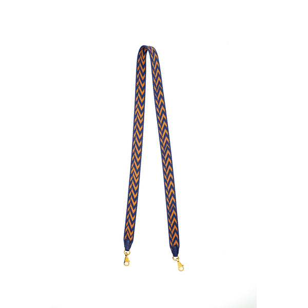 Hermes 110cm Shoulder Strap Canvas Multicolour GHW Stamp D