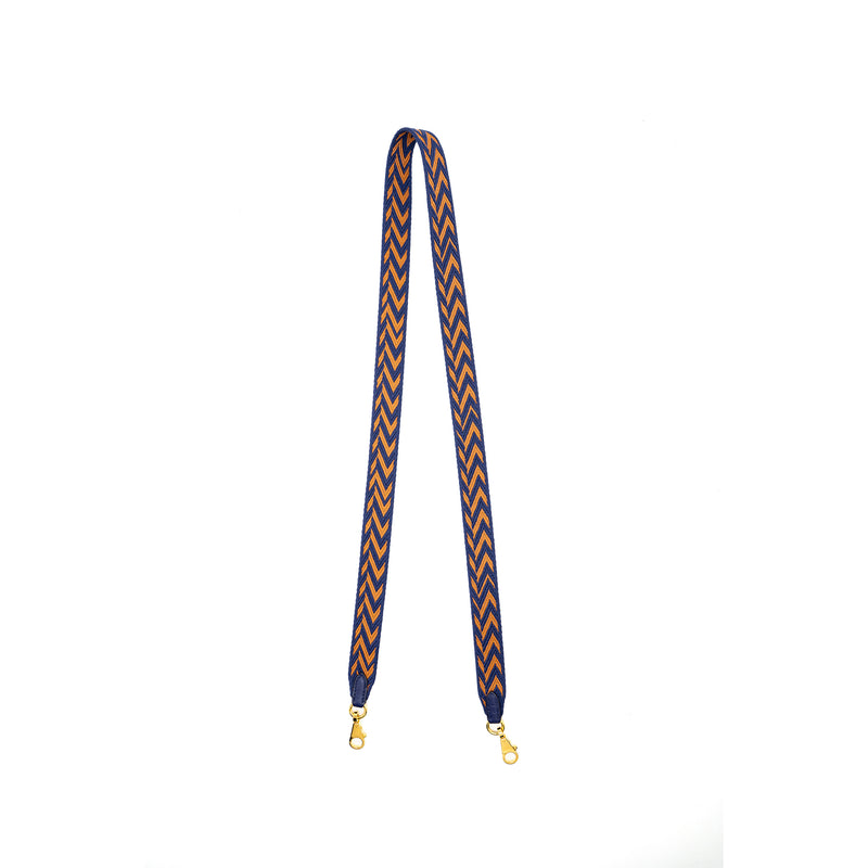 Hermes 110cm Shoulder Strap Canvas Multicolour GHW Stamp D