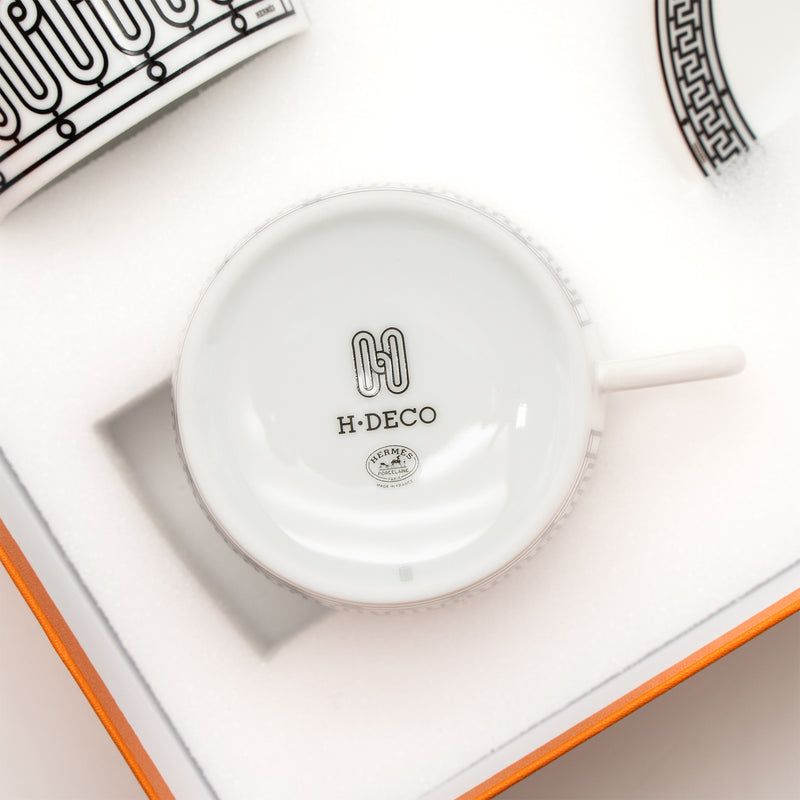 Hermes H Deco Tea Cup And Saucer (Sell In A Set)