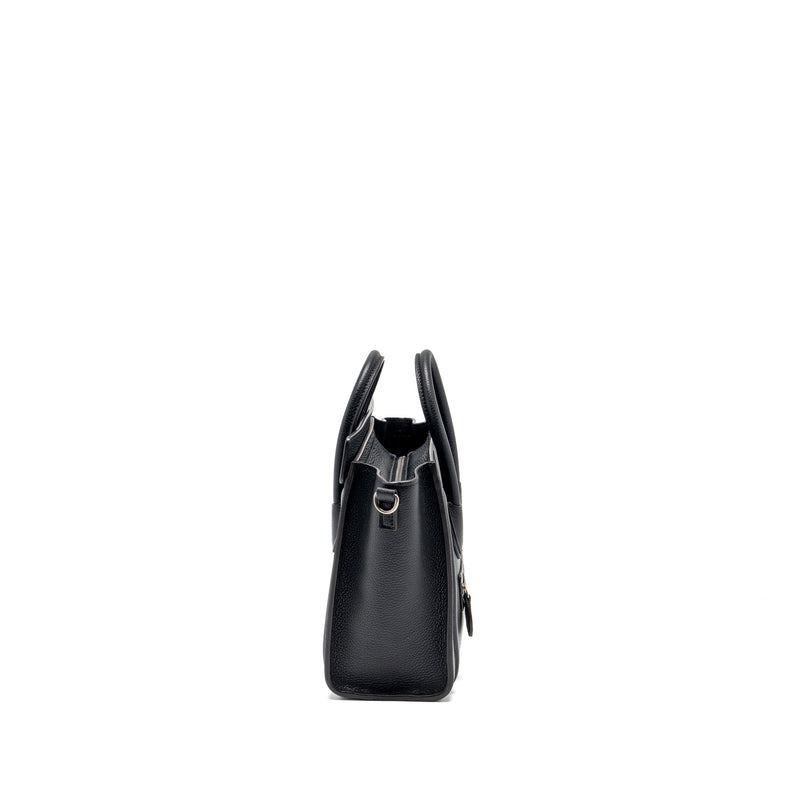 Celine nano luggage bag calfskin black SHW