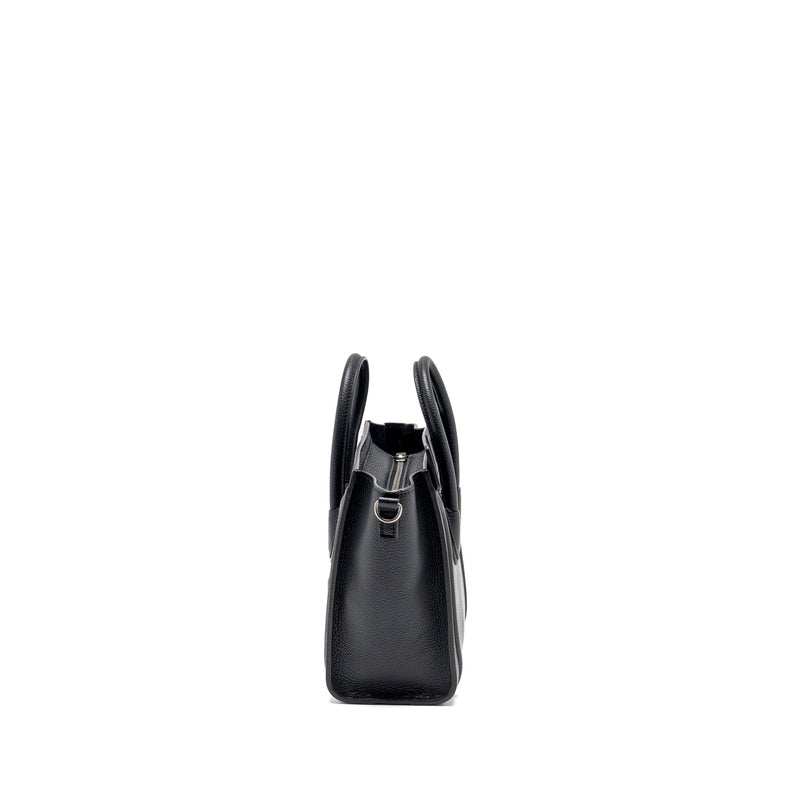 Celine nano luggage bag calfskin black SHW