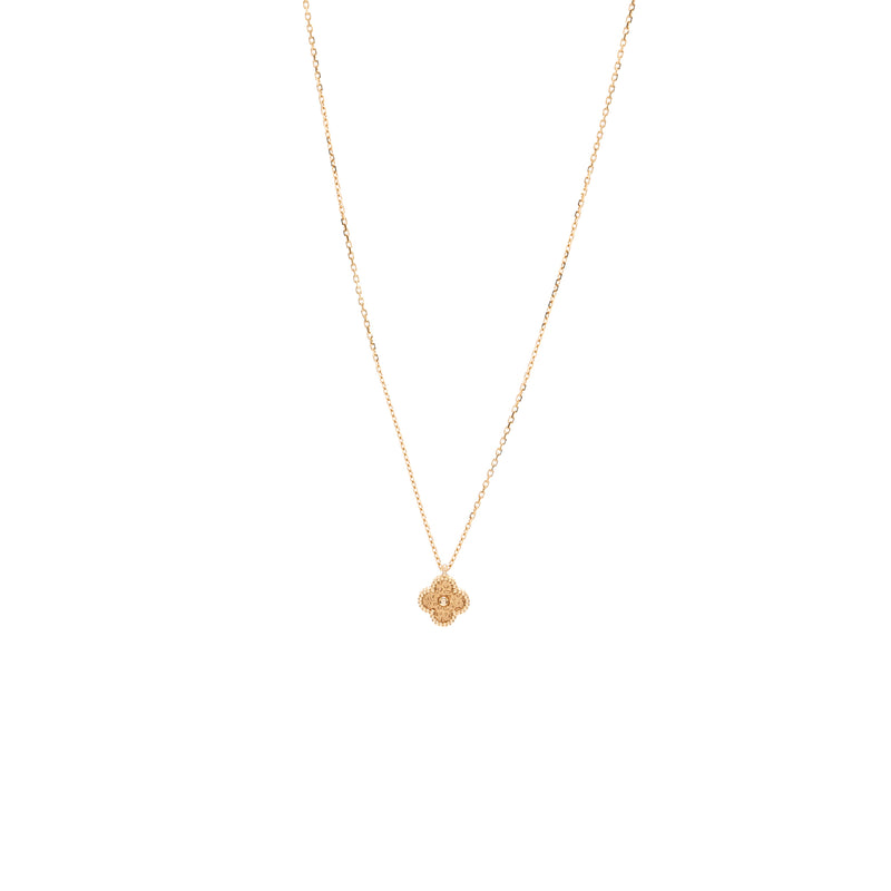 Van Cleef & Arpels Sweet Alhambra Pink Gold Necklace | Consign of the Times  ™