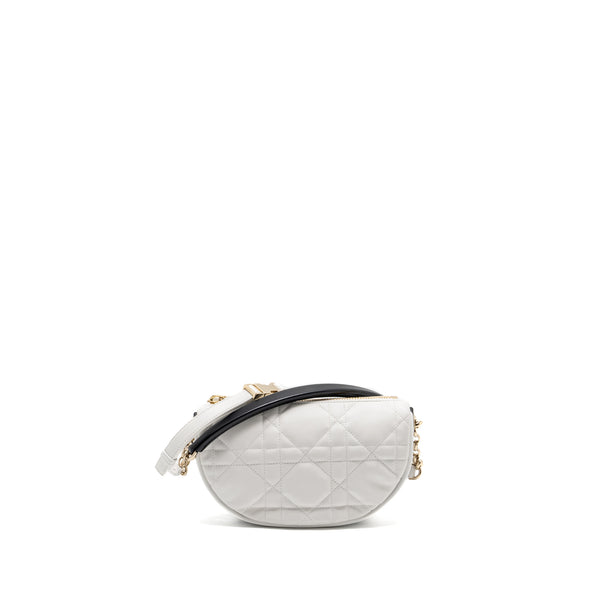 Dior Medium Dior Vibe Hobo Bag Lambskin White SHW