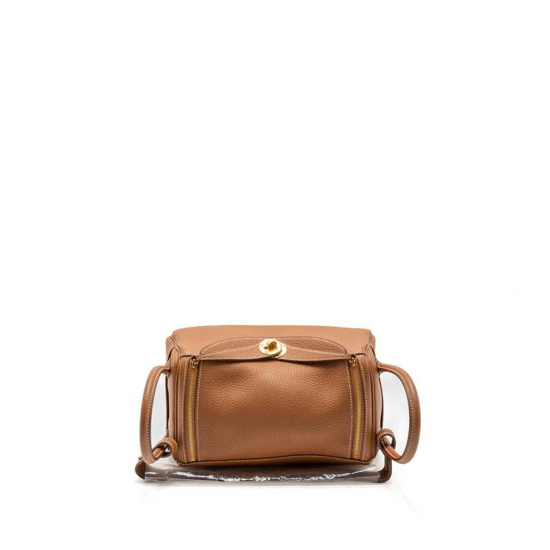Hermes Lindy 26 Clemence Gold GHW Stamp B