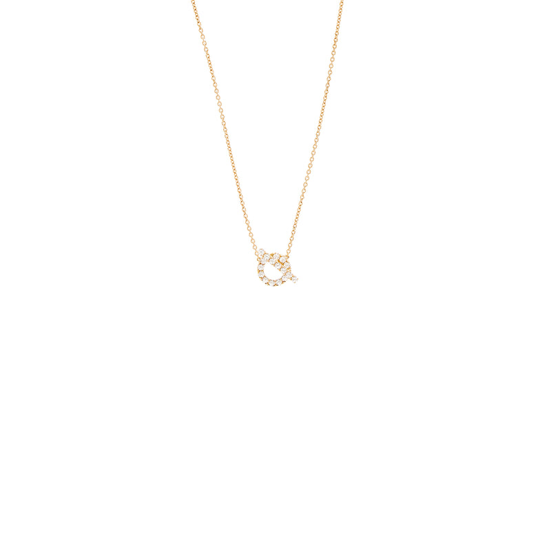 Hermes Finesse Pendant/Necklace Rose Gold Diamonds