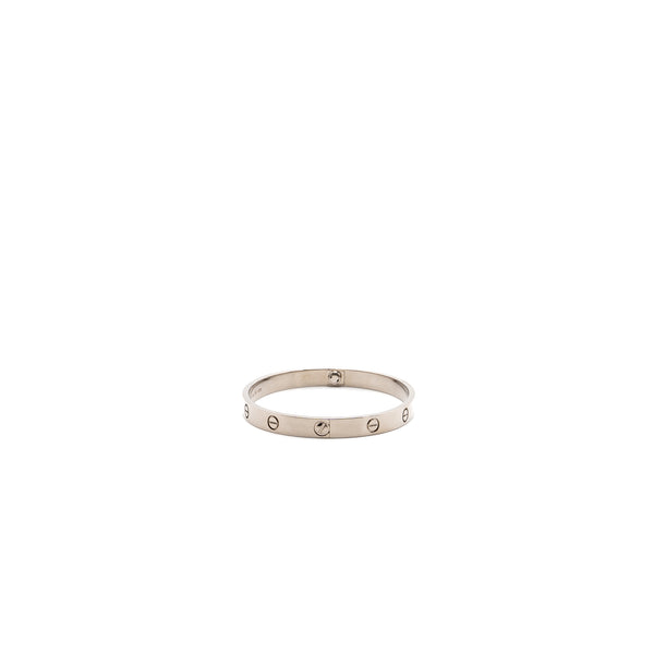 Cartier Size 18 Love Bracelet white gold