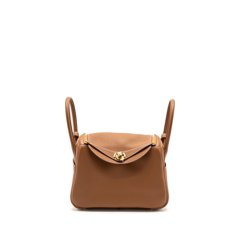 Hermes Lindy 26 Clemence Gold GHW Stamp B