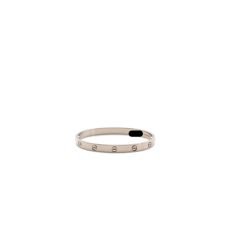 Cartier Size 18 Love Bracelet white gold