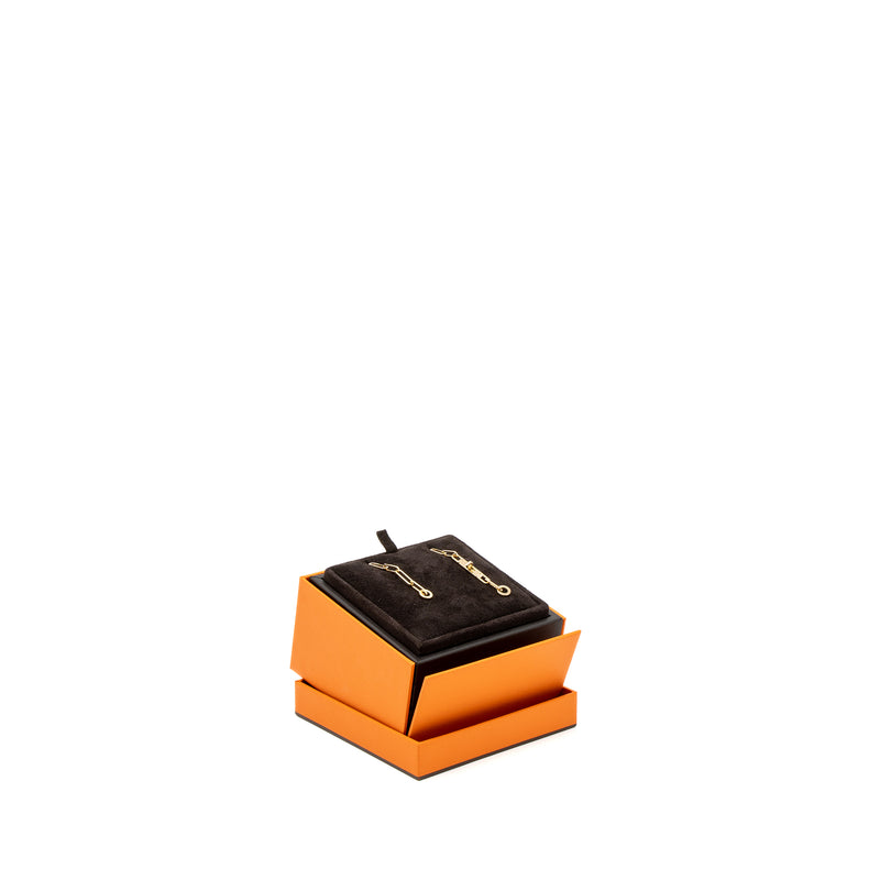 Hermes D Oreille Kelly Chain Earrings Very Small Model Yellow Gold