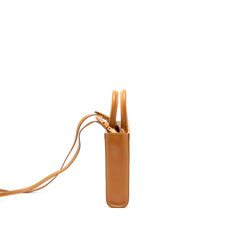 Celine Mini Vertical Cabas Canvas/Calfskin Multicolour GHW