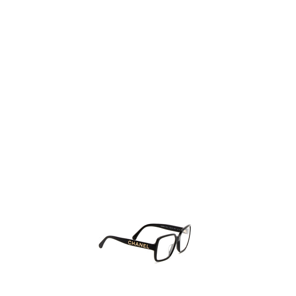 Chanel 5408-A Square Glasses Frame Letter Black GHW