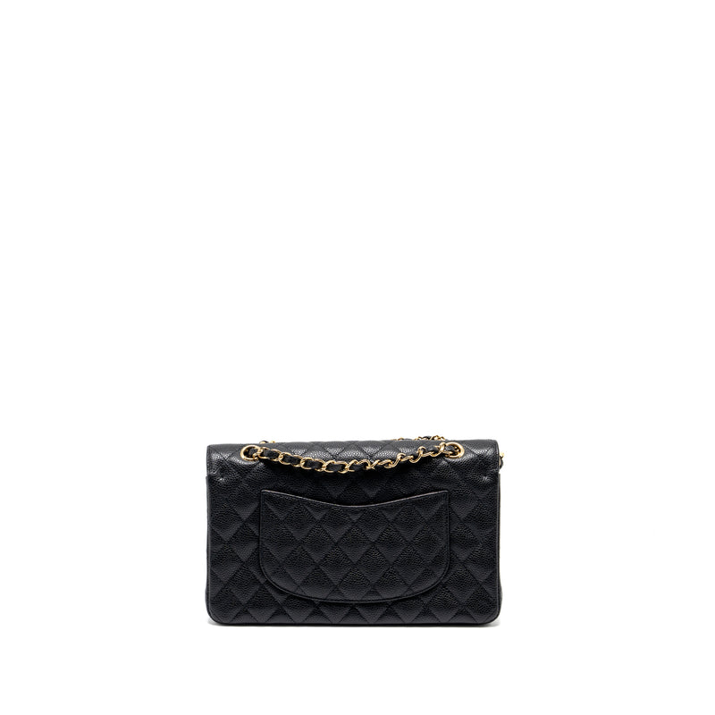 Chanel medium classic double flap bag caviar Black GHW