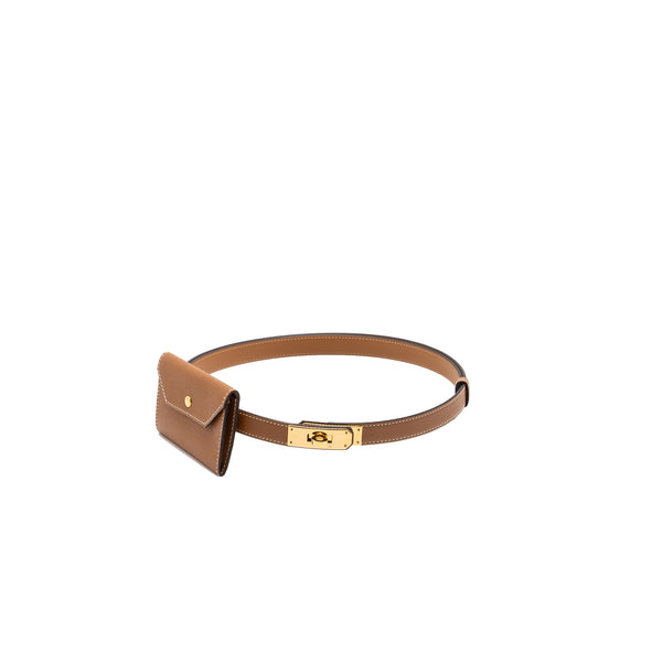 Hermes kelly pocket 18 belt epsom Gold GHW stamp Y