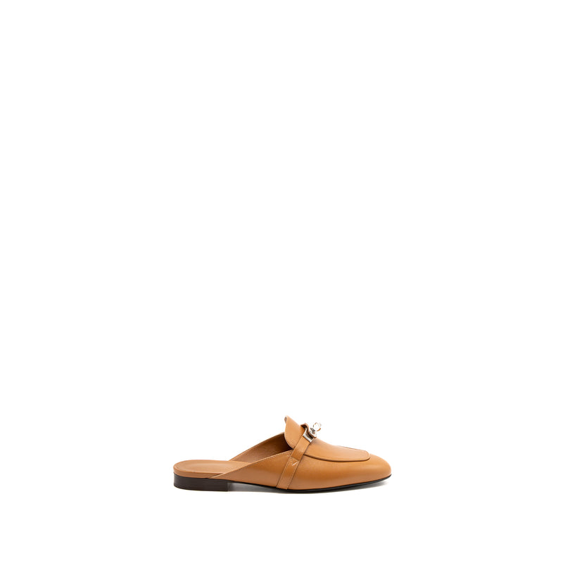 Hermes Size 37 OZ Mule Naturel SHW