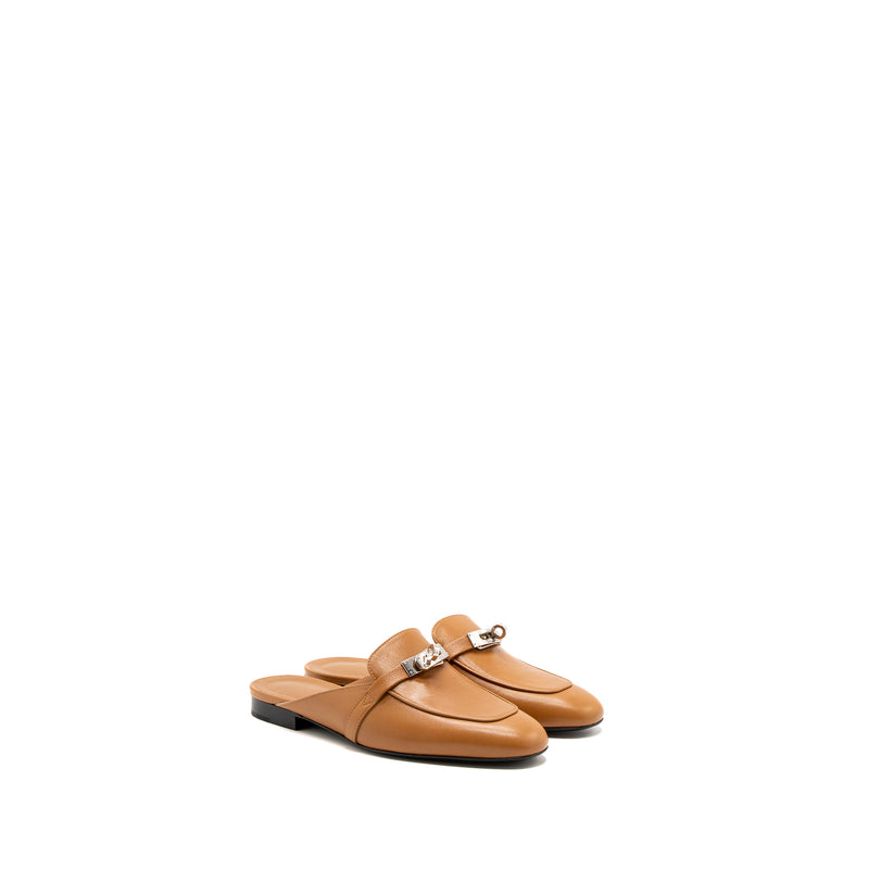 Hermes Size 37 OZ Mule Naturel SHW