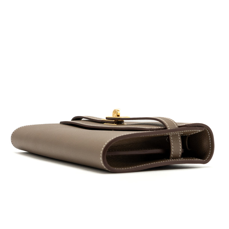 Hermes Kelly to go Evercolor Etoupe GHW Stamp B