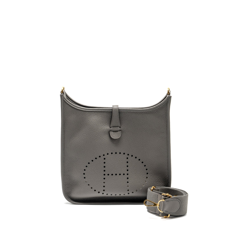 Hermes Evelyn 29 Clemence Gris Meyer GHW Stamp B